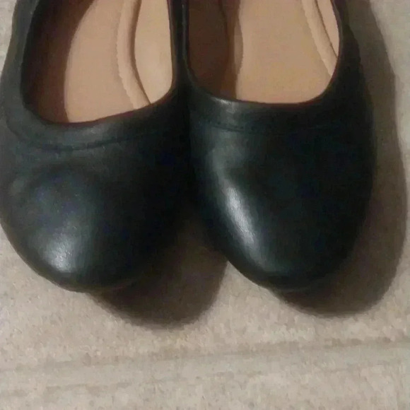 JCREW Lizzie Leather Black Ballet Flats - Picture 6 of 8